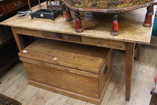 A French cherrywood dining table, W.153cm